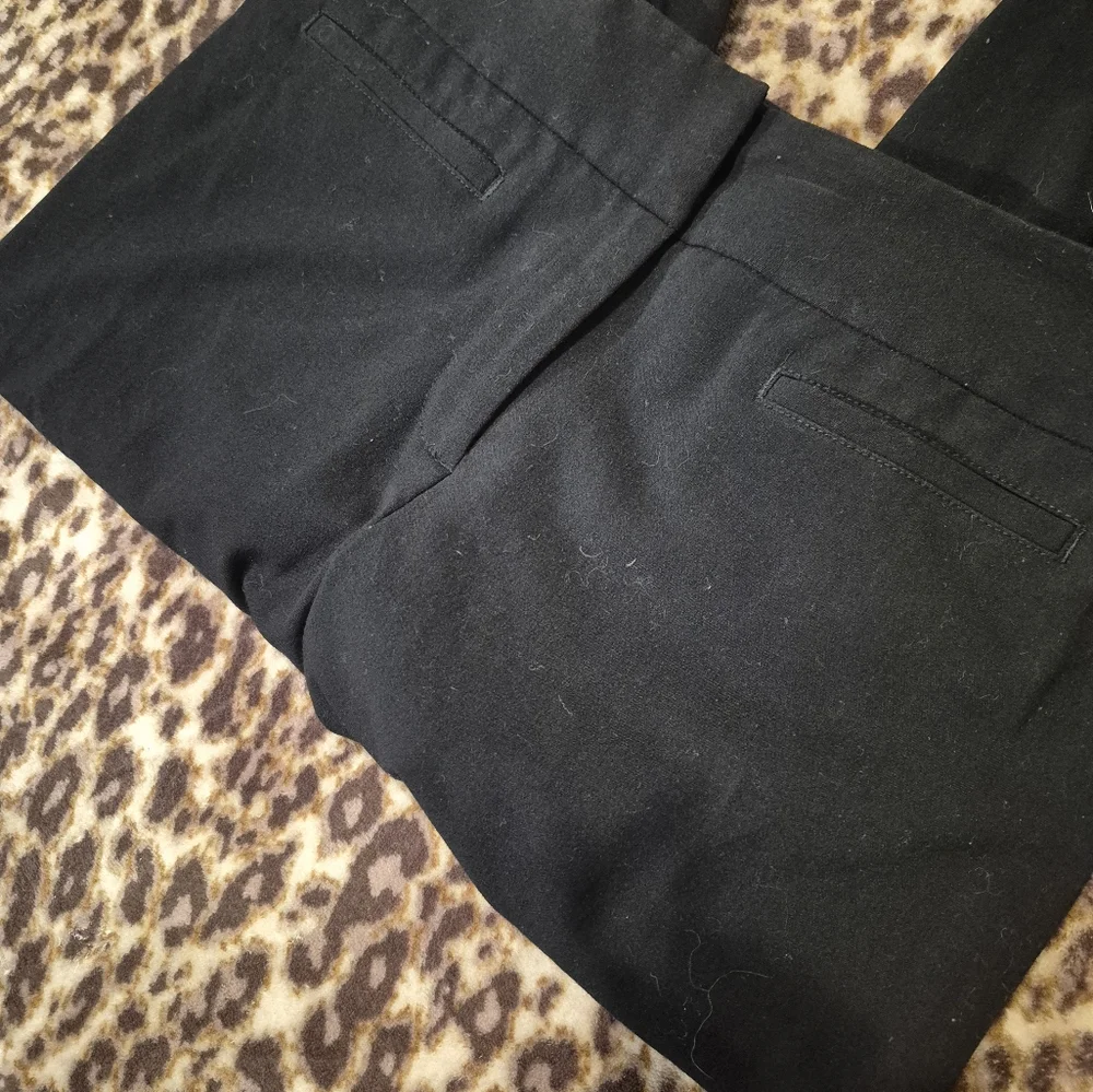 Alfani Women's Black Straight Leg Dress Pants 6 - Picture 9 of 13